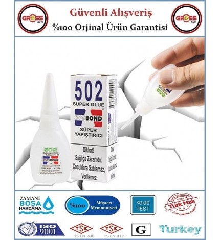 502 Süper Hızlı Yapıştırıcı - 20GR