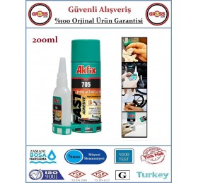 Akfix 705 Profesyonel Hızlı Yapıştırıcı - 200ML