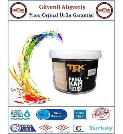 Tek Su Bazlı Panel Kapı Boyası 2.5 Litre - Beyaz