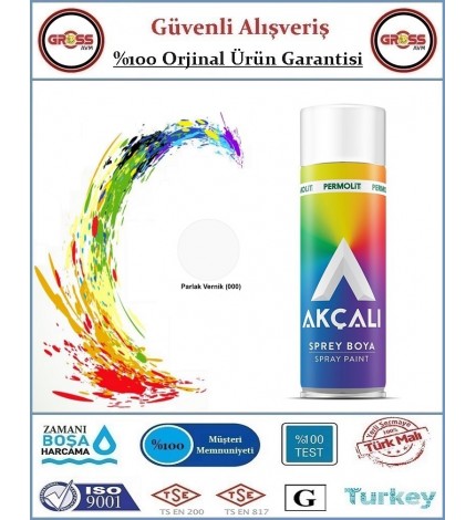 Akçalı Sprey Boya - 400ML Tam Dolum - Parlak Vernik