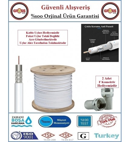 Anten Uydu Kablosu - RG6 - U4