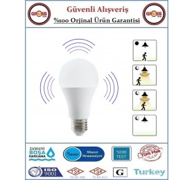 Cata Harekete Duyarlı Sensörlü Led Ampül 12 Watt - Beyaz