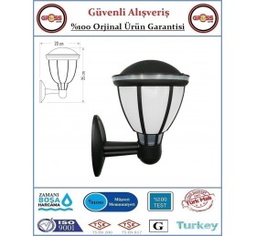 Cata Dış Mekan Bahçe Aydınlatma Armatürü - Duvar