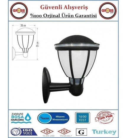 Cata Dış Mekan Bahçe Aydınlatma Armatürü - Duvar