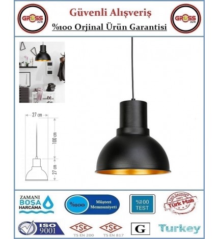 Cata Dekoratif Sarkıt Armatür - Metal Gövde