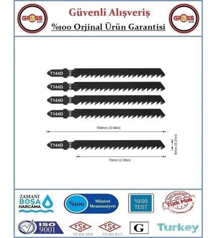 Dekupaj Ağzı 144D Ağaç Kesme - 5 Adet