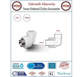 Fırat PPRC Dış Dişli Dirsek - 25mm - 3/4''