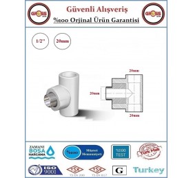 Fırat PPRC Dış Dişli TE - 20mm - 1/2''