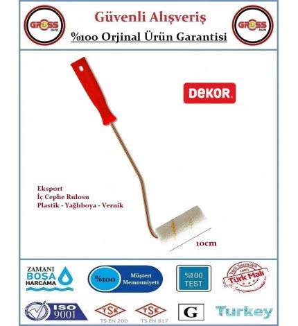 Dekor Eksport Parmak Boya Rulosu - 10CM