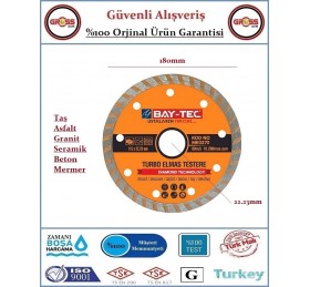 Bay-Tec Elmas Testere - Seramik, Fayans, Granit, Mermer Kesici Testere - 180MM