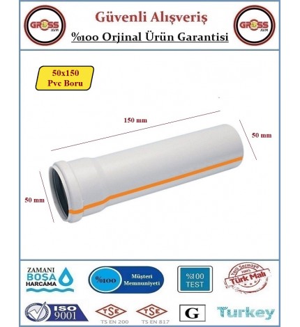 Fırat PVC Boru - 50x150mm 