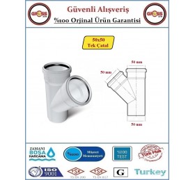 Fırat PVC Tek Çatal - 50x50