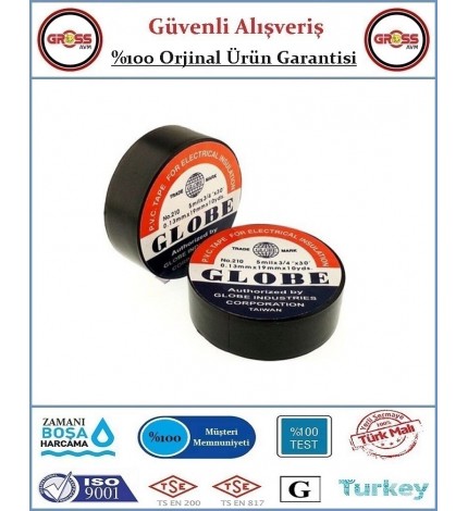 Globe Elektrik Bantı - 19mm Siyah - 2 Adet