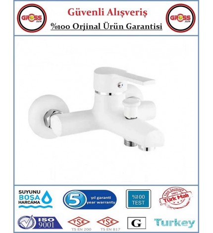 Uzay Gökkuşağı Banyo Bataryası - 40'lık Kartuş - Beyaz