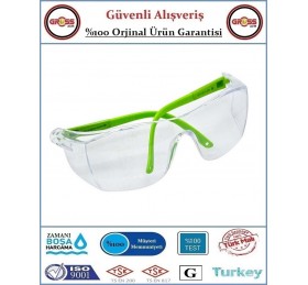 Şeffaf Camlı Koruyucu Gözlük