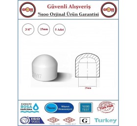 Fırat PPRC Kapama - 25mm - 5 Adet