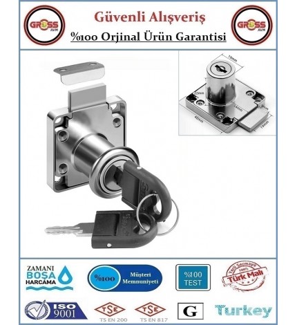 Çekmece & Dolap Kilidi - Kare