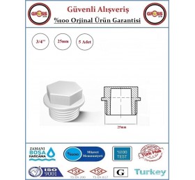 Fırat PPRC Kör Tapa - 25mm - 5 Adet