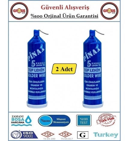 Tüp Lehim Teli - 5 Kanallı - 1,2mm - 2 Adet