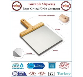Dekor Ahşap Saplı Alçı & Macun Küreği - Yay Çeliği - 18CM