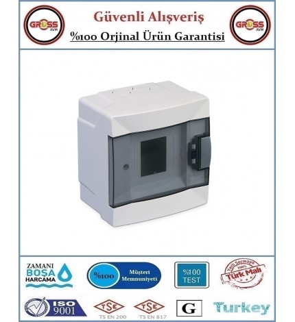 Makel Sıva Üstü Otomatik Sigorta Kutusu - 4'lü