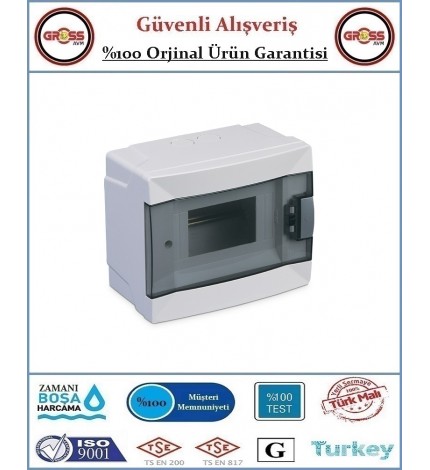 Makel Sıva Üstü Otomatik Sigorta Kutusu - 6'lı