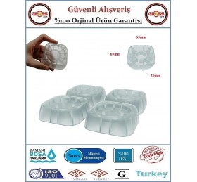 Çamaşır, Bulaşık Makina Titreşim Önleyici ve Kaydırmaz Ayak - 4 Adet