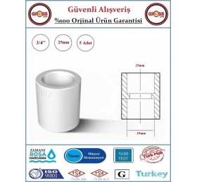 Fırat PPRC Manşon - 25mm - 5 Adet