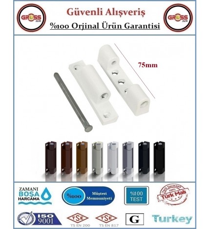 Pimapen Pencere Menteşesi - Metal - 75mm - Beyaz