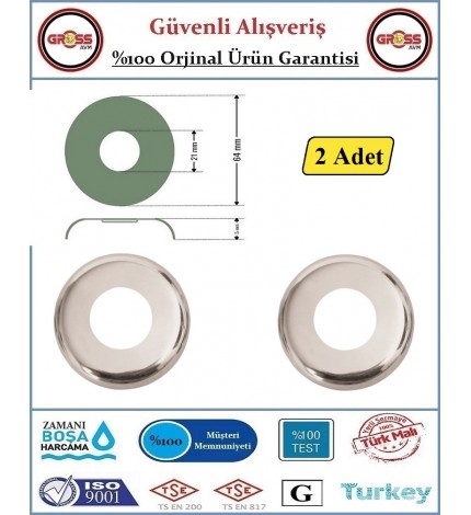 Musluk Rozeti - Musluk Aynası 1/2'' -2 Adet