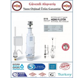 NKP Klozet Rezervuar İç Takımı Basmalı 