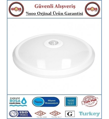 Netelsan Observer Sensörlü Tavan Armatürü - 360 Derece