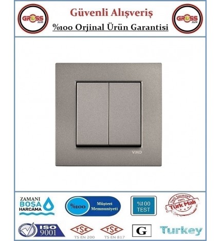 Viko Novella Komitatör - Çerçeve Dahil - Antrasit