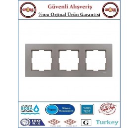 Viko Novella Üçlü Çerçeve - Antrasit