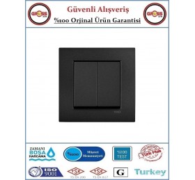 Viko Novella Komitatör - Çerçeve Dahil - Siyah