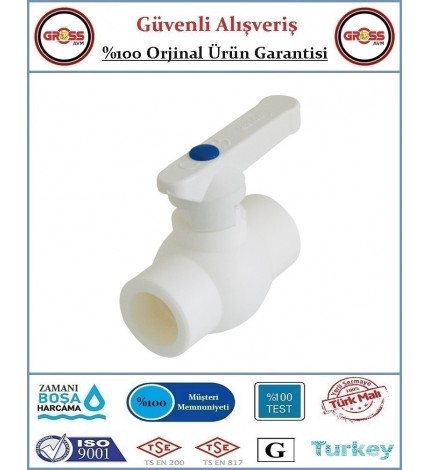 Fırat PPRC Plastik Küresel Vana 25mm