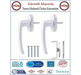 Pimapen Pvc Tekli Pencere Kolu Beyaz - 2 Adet