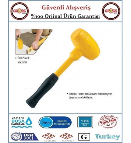 Plastik Tokmak - Kauçuk Tokmak Çekiç  -  No: 50