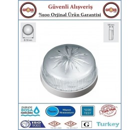 Plastik Glop Tavan Armatürü - Beyaz