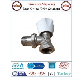 Şenpres Köşe Radyatör Vanası - %100 Prinç - 1/2''