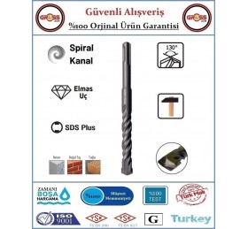 SDS Plus Beton Matkap Ucu - Elmas Uçlu - 6x160mm