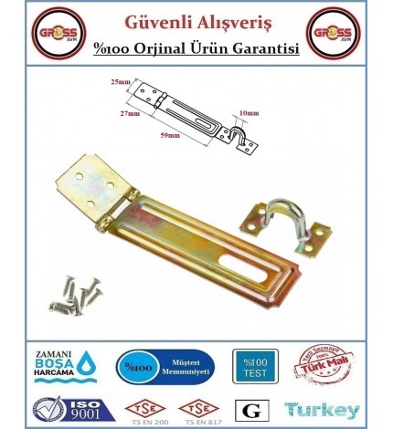 Sandık Askısı - Asma Kilit Aparatı - 25mm