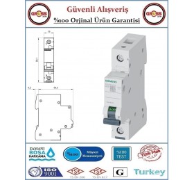 Siemens B - Tipi 10 Amper Otomatik Sigorta