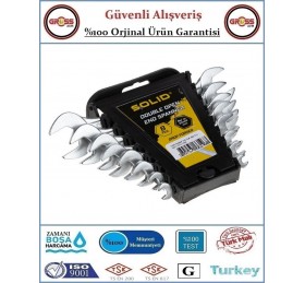 Solid Profesyonel Açık Ağız Anahtar Takımı - 8 Parça