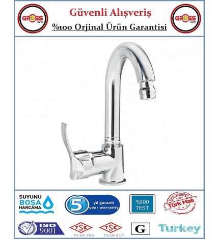 Uzay Galaksi Oynar Başlı Lavabo Bataryası - 40'lık Kartuş