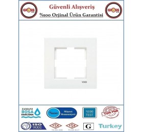 Viko Karre Tekli Çerçeve - Beyaz