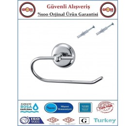 Tuvalet Kağıtlığı Paslanmaz Nikel - Kapaksız