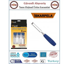 WERT Profesyonel İskarpela Seti - 3 Parça